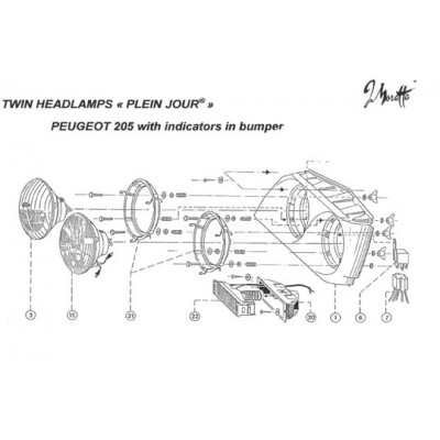 Spare parts Peugeot 205 Ph1