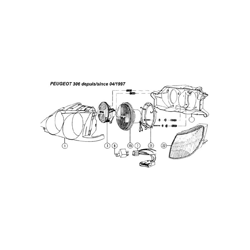 Spare parts Peugeot 306 PH2