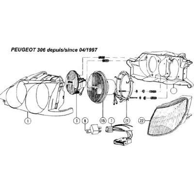 Spare parts Peugeot 306 PH2