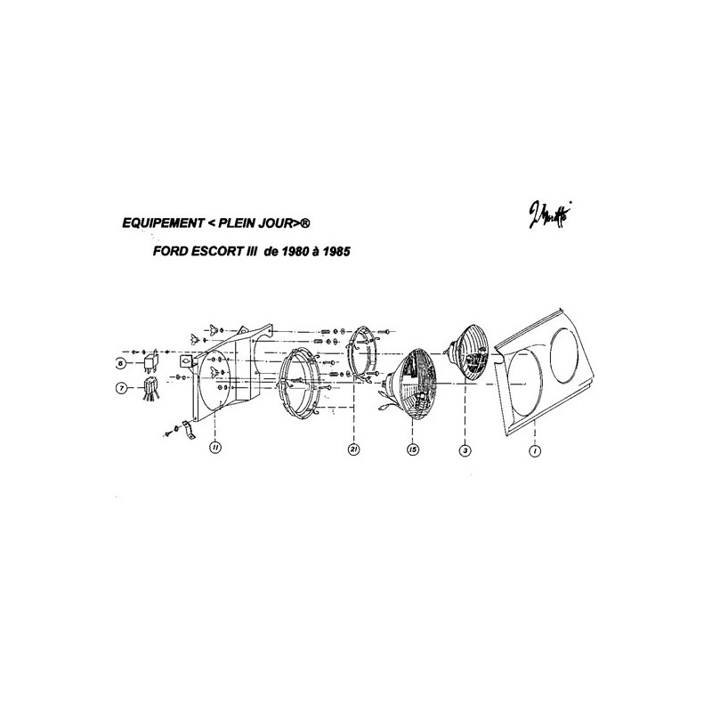 Spare parts Ford Escort 3