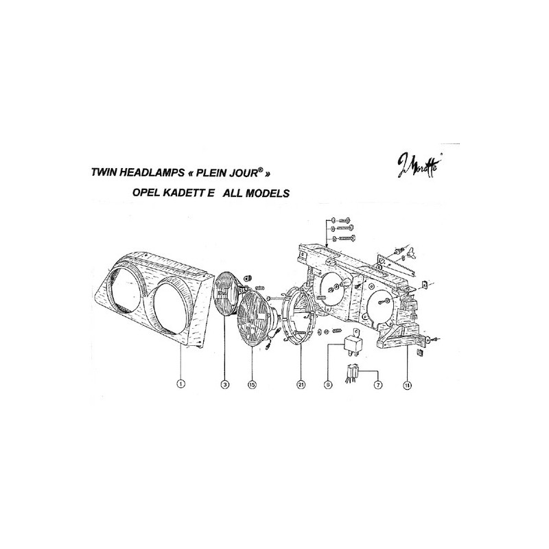 Spare Parts Opel/Vauxhall Astra 1-2 Kadett