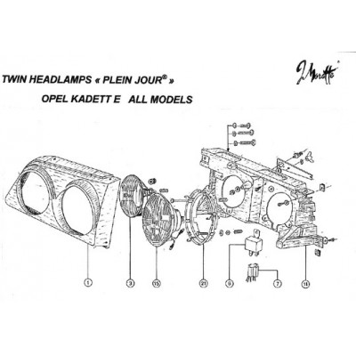 Spare Parts Opel/Vauxhall Astra 1-2 Kadett