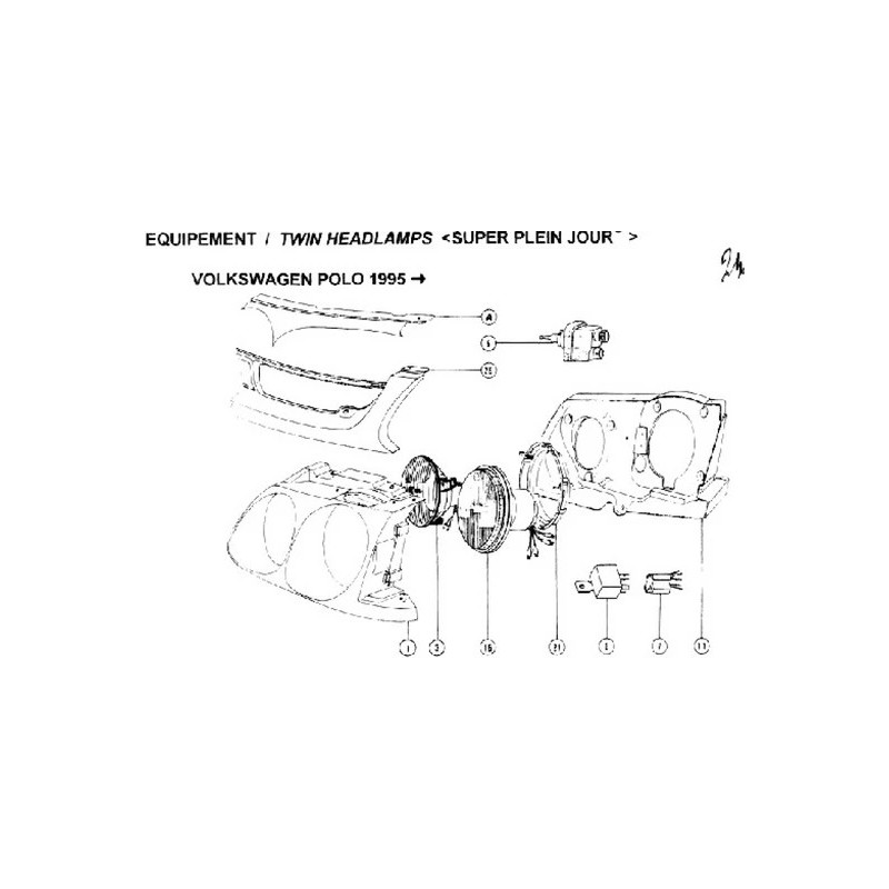 Spare parts Volkswagen Polo 6N1